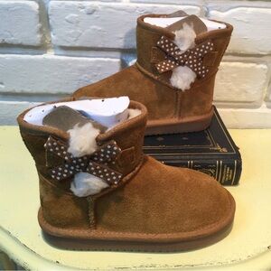 Koolaburra By Ugg Chestnut Kids' Victoria Mini Boot Little Kids/Toddler 10 New